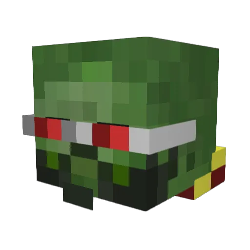 max1mos Minecraft avatar head, 3D render