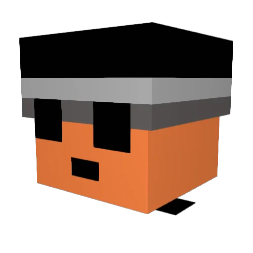 max1mrustmb Minecraft avatar head, 3D render