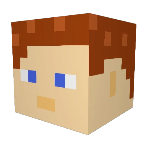 max2081 Minecraft avatar head, 3D render