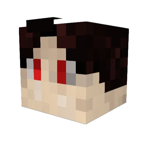 max230 Minecraft avatar head, 3D render