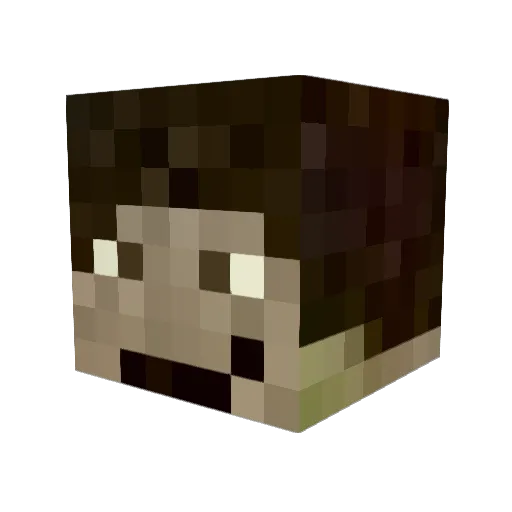 max28kill Minecraft avatar head, 3D render