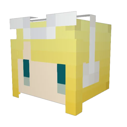 max4413 Minecraft avatar head, 3D render
