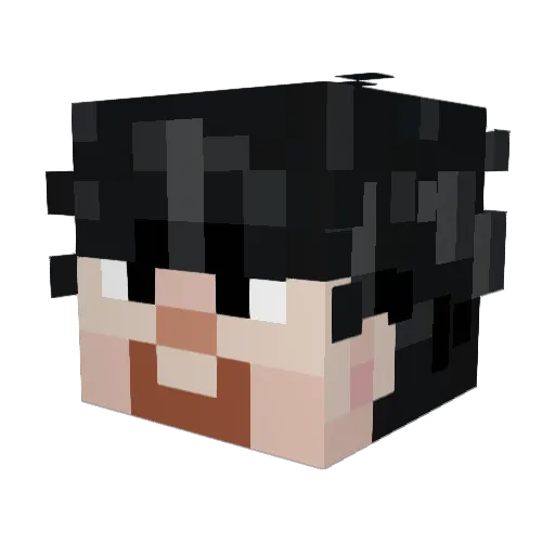 max666thegod Minecraft avatar head, 3D render