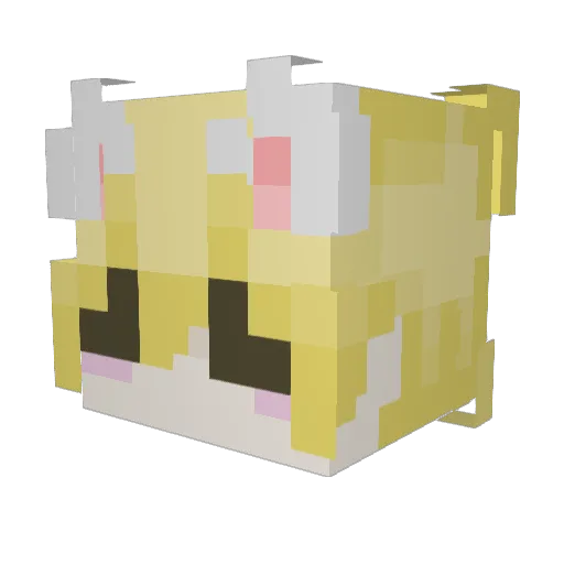 max8203 Minecraft avatar head, 3D render