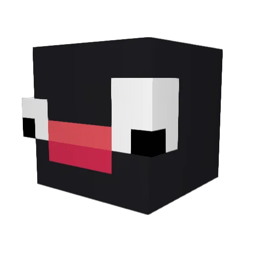 max88000 Minecraft avatar head, 3D render
