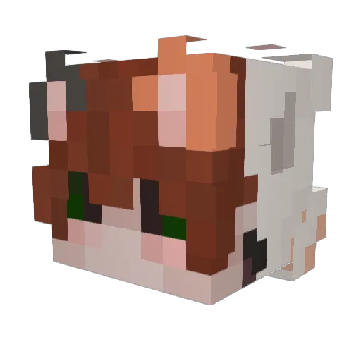 maxB_dragon Minecraft avatar head, 3D render