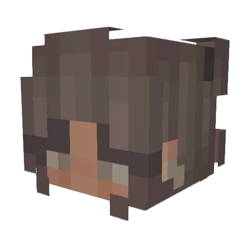 maxDC89 Minecraft avatar head, 3D render