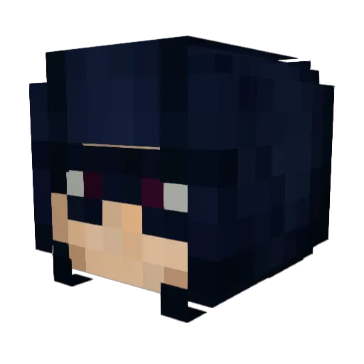 maxMeincraftpro_ Minecraft avatar head, 3D render
