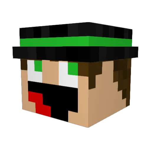 maxTRoleroxd126 Minecraft avatar head, 3D render