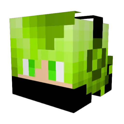 max_lol10 Minecraft avatar head, 3D render