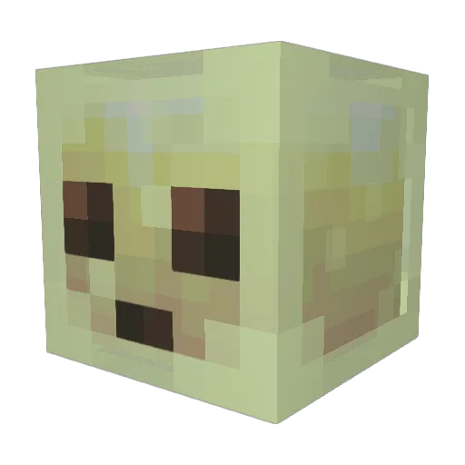 max_myself Minecraft avatar head, 3D render