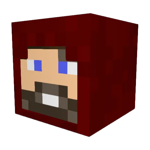 maxamillion10 Minecraft avatar head, 3D render