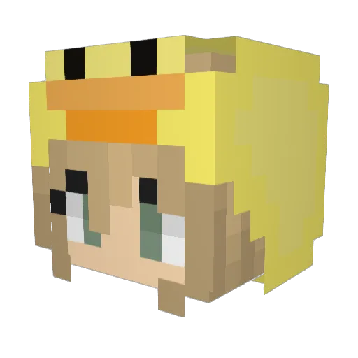 maxamo4342 Minecraft avatar head, 3D render