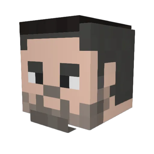 maxarx Minecraft avatar head, 3D render