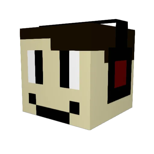 maxasiren Minecraft avatar head, 3D render