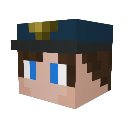maxballer1 Minecraft avatar head, 3D render