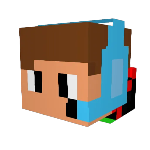 maxbcds Minecraft avatar head, 3D render