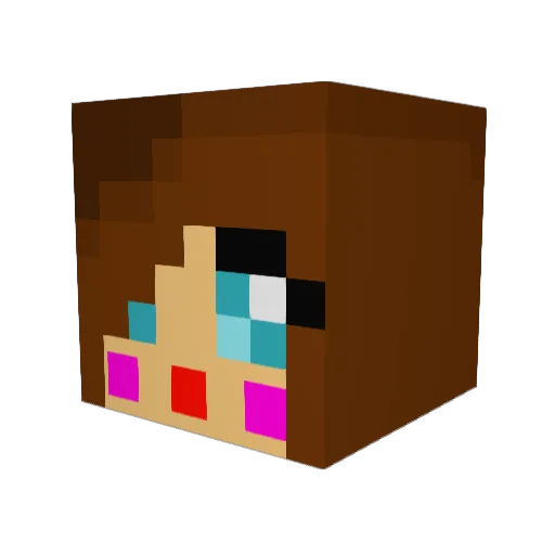 maxbishop Minecraft avatar head, 3D render