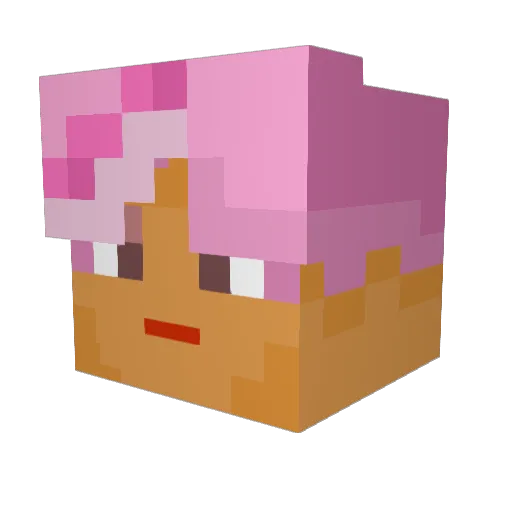 maxcraft109 Minecraft avatar head, 3D render