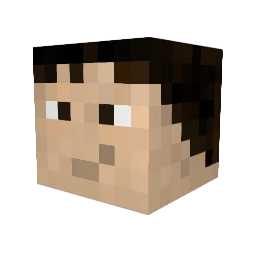 maxdaman77 Minecraft avatar head, 3D render