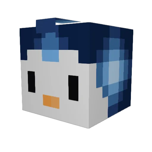 maxdekat12 Minecraft avatar head, 3D render