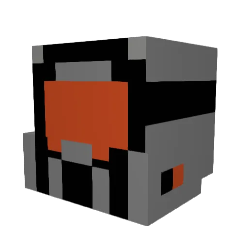 maxender Minecraft avatar head, 3D render