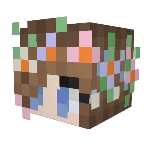 maxeypoo666 Minecraft avatar head, 3D render