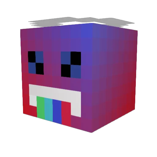 maxfa2 Minecraft avatar head, 3D render
