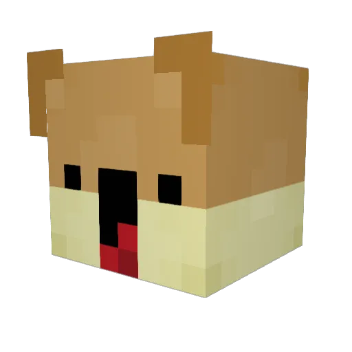 maxflash101 Minecraft avatar head, 3D render