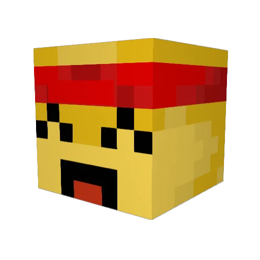 maxgaminggood Minecraft avatar head, 3D render