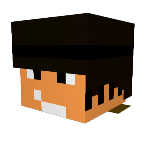 maxgandini Minecraft avatar head, 3D render