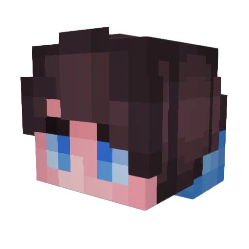maxggs_ Minecraft avatar head, 3D render