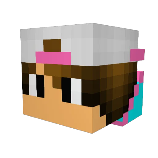 maxgmoney Minecraft avatar head, 3D render