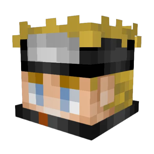 maxgs Minecraft avatar head, 3D render