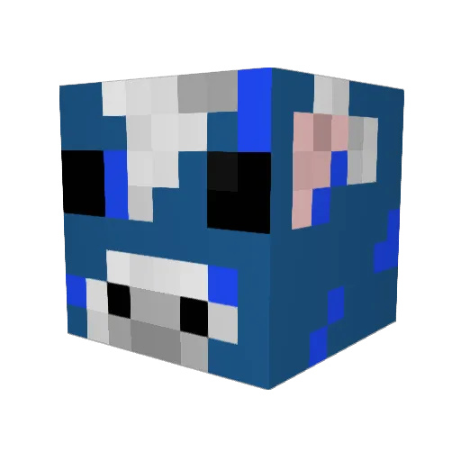 maxgv Minecraft avatar head, 3D render