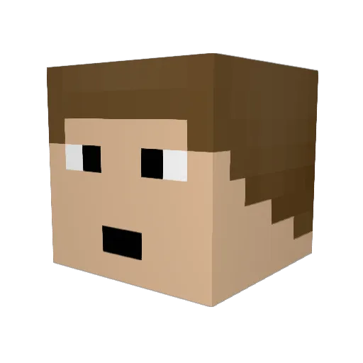 maxhd00 Minecraft avatar head, 3D render