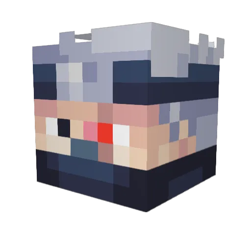maxhit Minecraft avatar head, 3D render