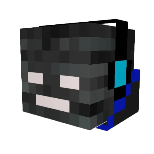 maxhman Minecraft avatar head, 3D render