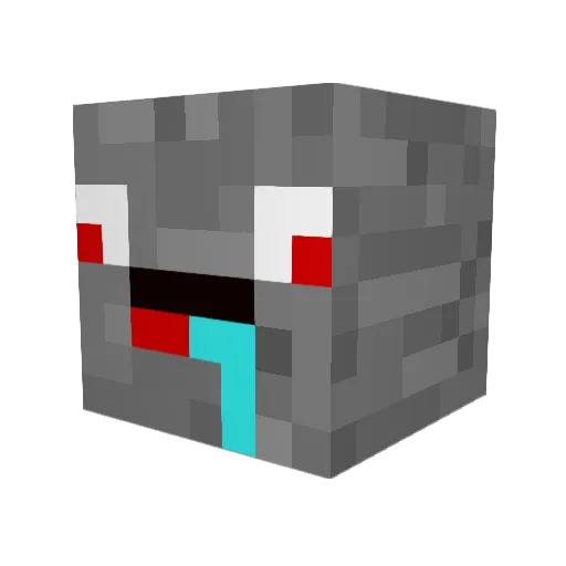 maxi238 Minecraft avatar head, 3D render