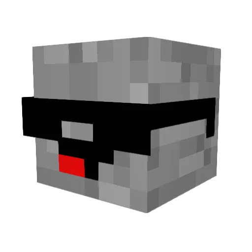 maxibo04 Minecraft avatar head, 3D render