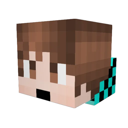maxidog35 Minecraft avatar head, 3D render