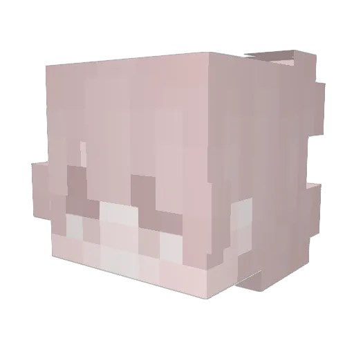 maxiebee Minecraft avatar head, 3D render