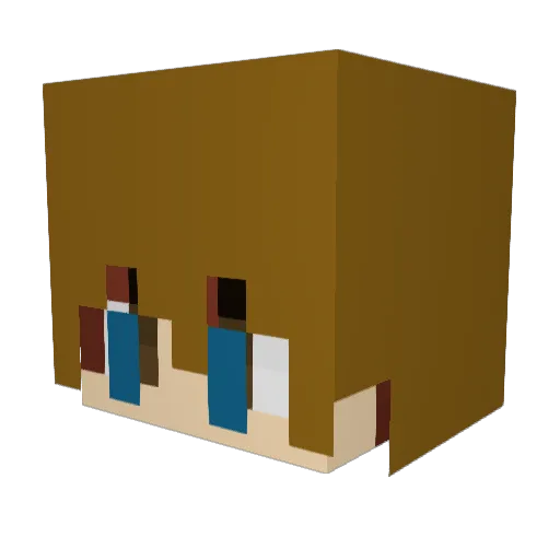 maxiecoolkid Minecraft avatar head, 3D render