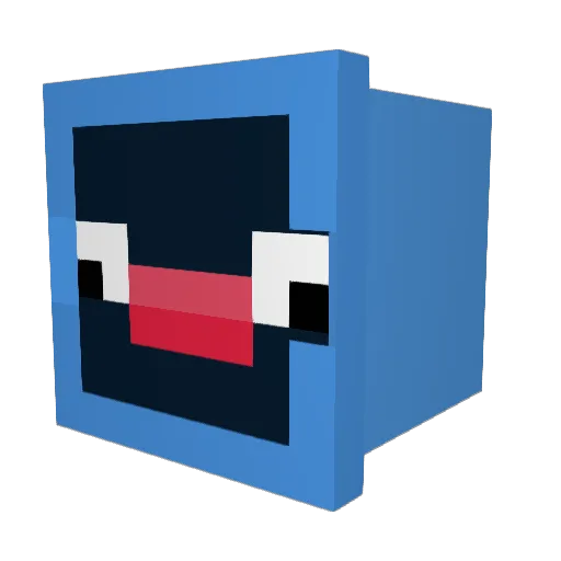 maxifar Minecraft avatar head, 3D render