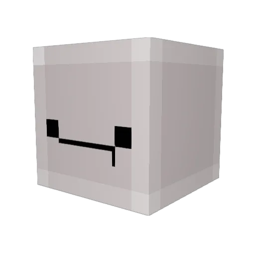 maxiflan Minecraft avatar head, 3D render