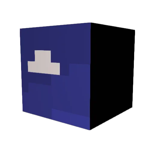 maxik14 Minecraft avatar head, 3D render