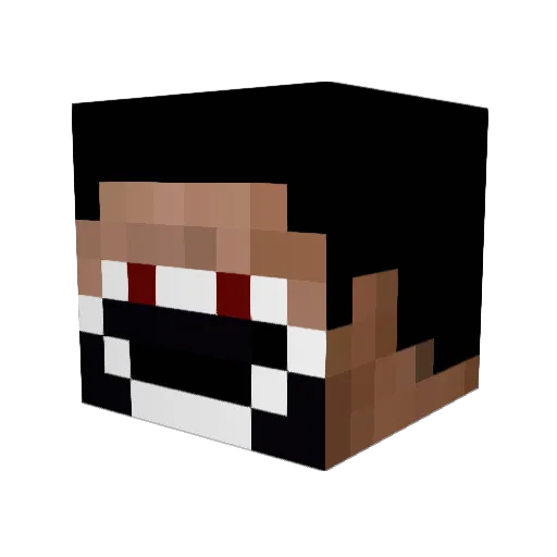 maxiking0001 Minecraft avatar head, 3D render