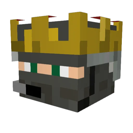 maxiking1299 Minecraft avatar head, 3D render