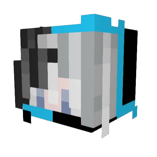 maxim25 Minecraft avatar head, 3D render