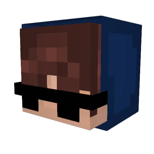 maximaaltijd Minecraft avatar head, 3D render